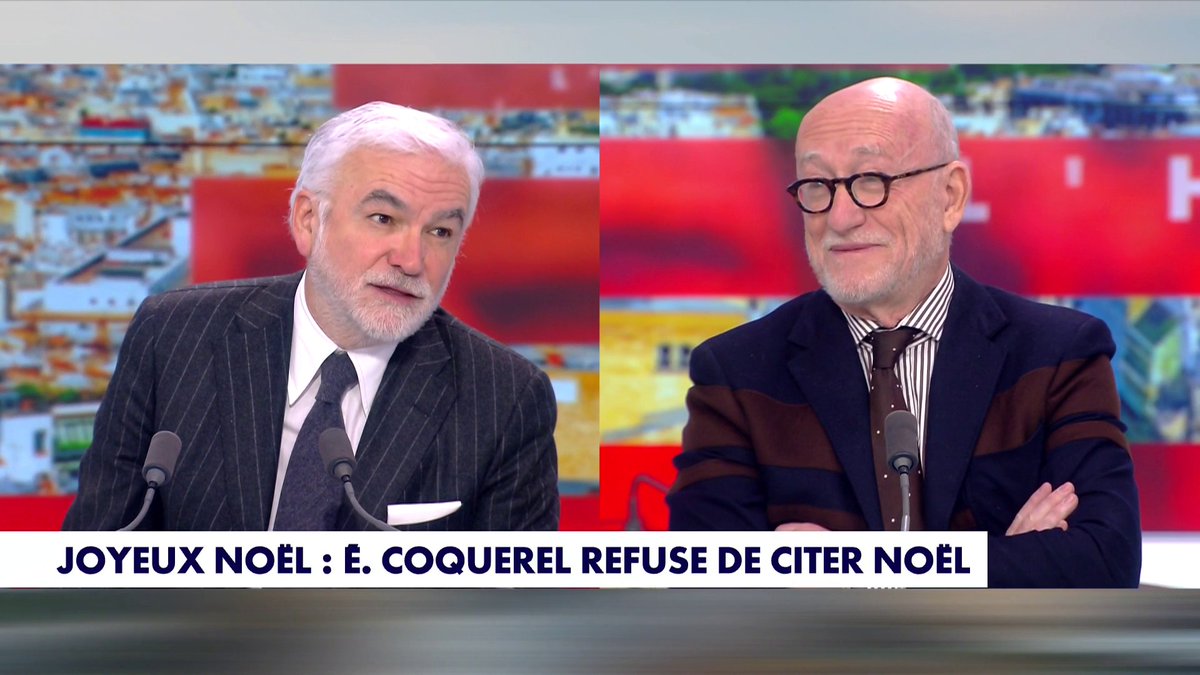 «Lorsqu’on dit "Joyeuses fêtes", ce n’est pas à la place de Noël, ça englobe et ça inclus "Joyeux Noël"», estime Alain Jakubowicz. Une opinion que ne partagent pas Pascal Praud et Eric Naulleau. Echange tendu sur le plateau de #HDPros