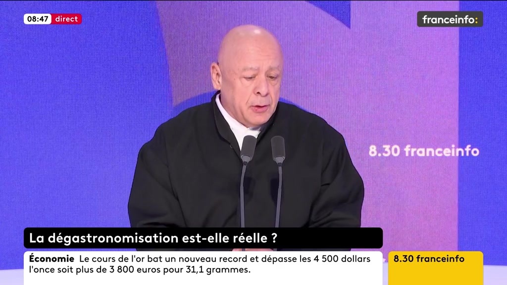 🔴 La gastronomie française, toujours numéro un dans le monde ? ➡️ "Il y a un recul, il y a une dégastronomisation de la France. [...] Remettez une TVA à 5,5 % sur le fait-maison et vous allez voir que la gastronomie française va remonter", dit Thierry Marx, président de l'Umih