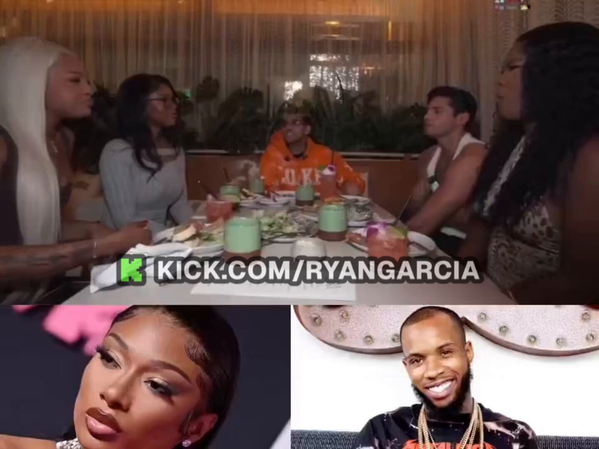Ryan Garcia asked all 3 black queens at the table if they believe Tory Lanez is innocent and they all said “YES FREE TORY”