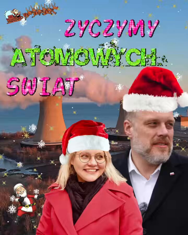 W WIGILIĘ BOŻEGO NARODZENIA ŻYCZYMY WAM ATOMOWEGO NAWZAJEM! ⚛️🎄