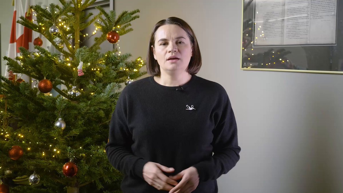This Christmas, let solidarity be our gift. For Belarusians imprisoned for their courage. For families waiting for their loved ones. For Ukraine, defending freedom against darkness. Thank you for standing with us — and for not forgetting Belarus. Merry Christmas. 🤍❤️🤍