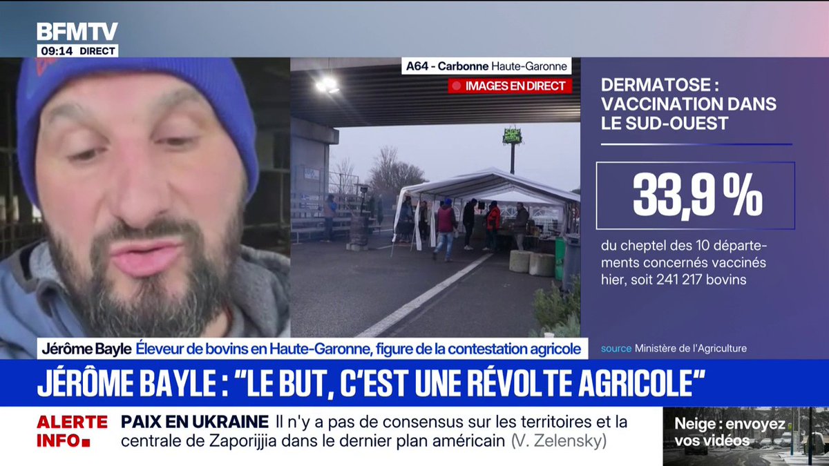 🇫🇷 ALERTE 🇫🇷 - Jérôme Bayle: “Le but du jeu, c’est qu’il y ait une révolte agricole” Un ♥️ si tu soutiens les agriculteurs Pour suivre l’actualité, suivez nous ‼️