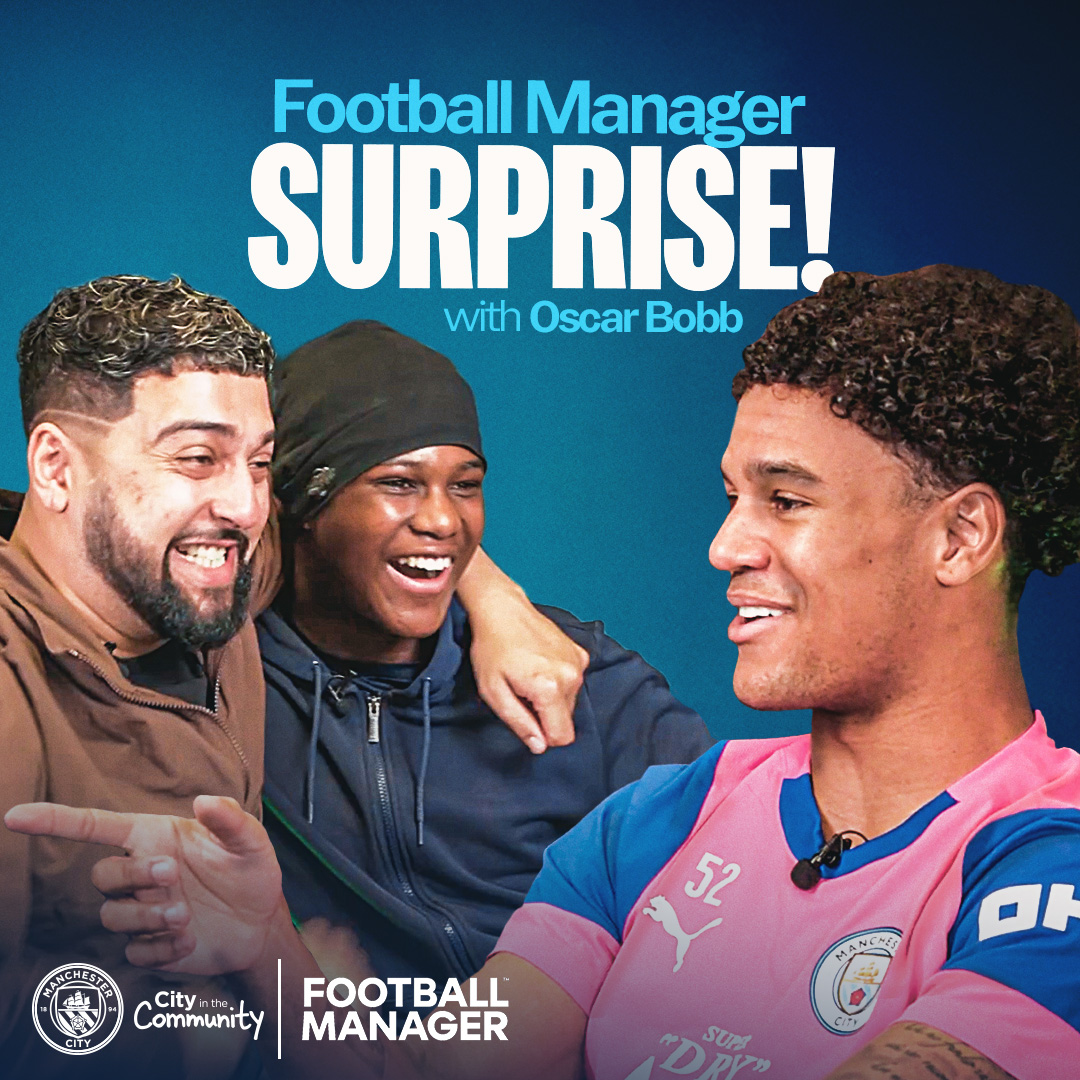 The holiday season is the perfect time to game together! 🎄🎮 So we surprised our @citicmancity participant, Abdul, with a Football Manager gaming session alongside Oscar Bobb! 🎁💫 Watch the full video 👉 Man City Esports
