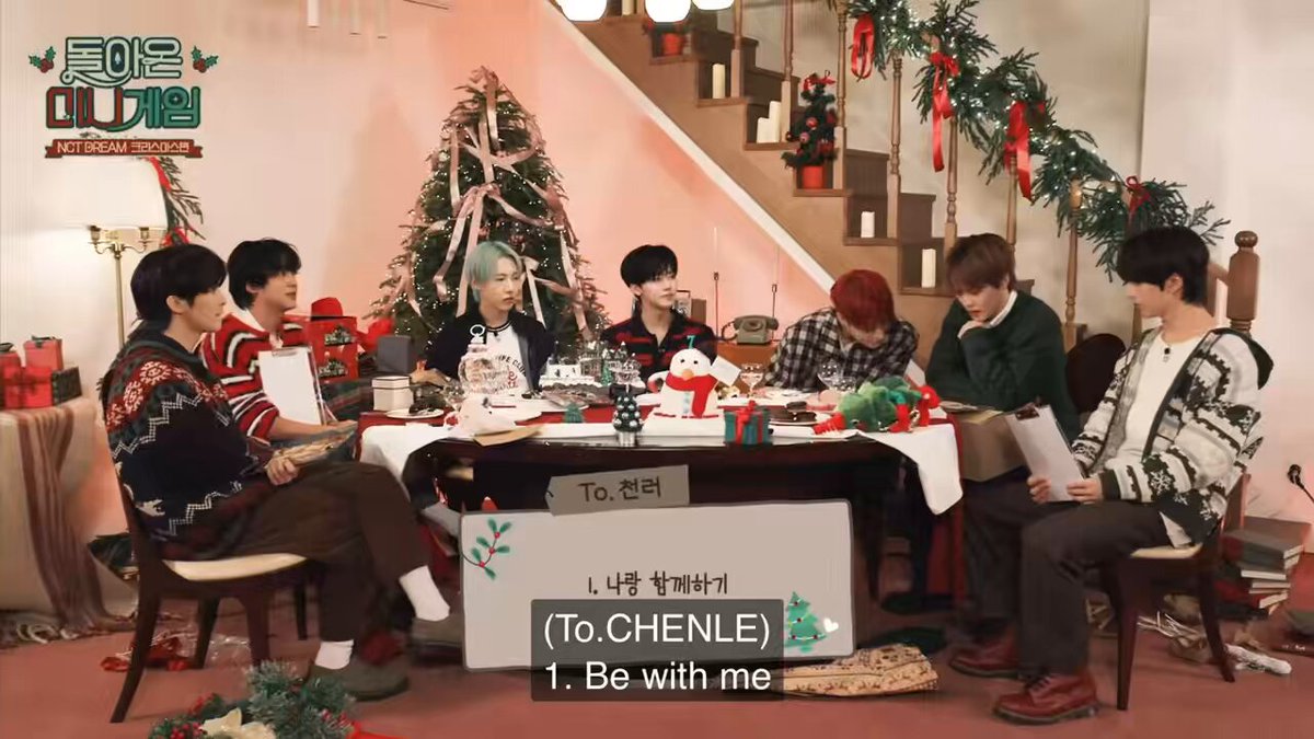 jaemin -> chenle : be with me🥹 haechan revealing a fact that jaemin always telling chenle "why arent you calling me?"🥹
