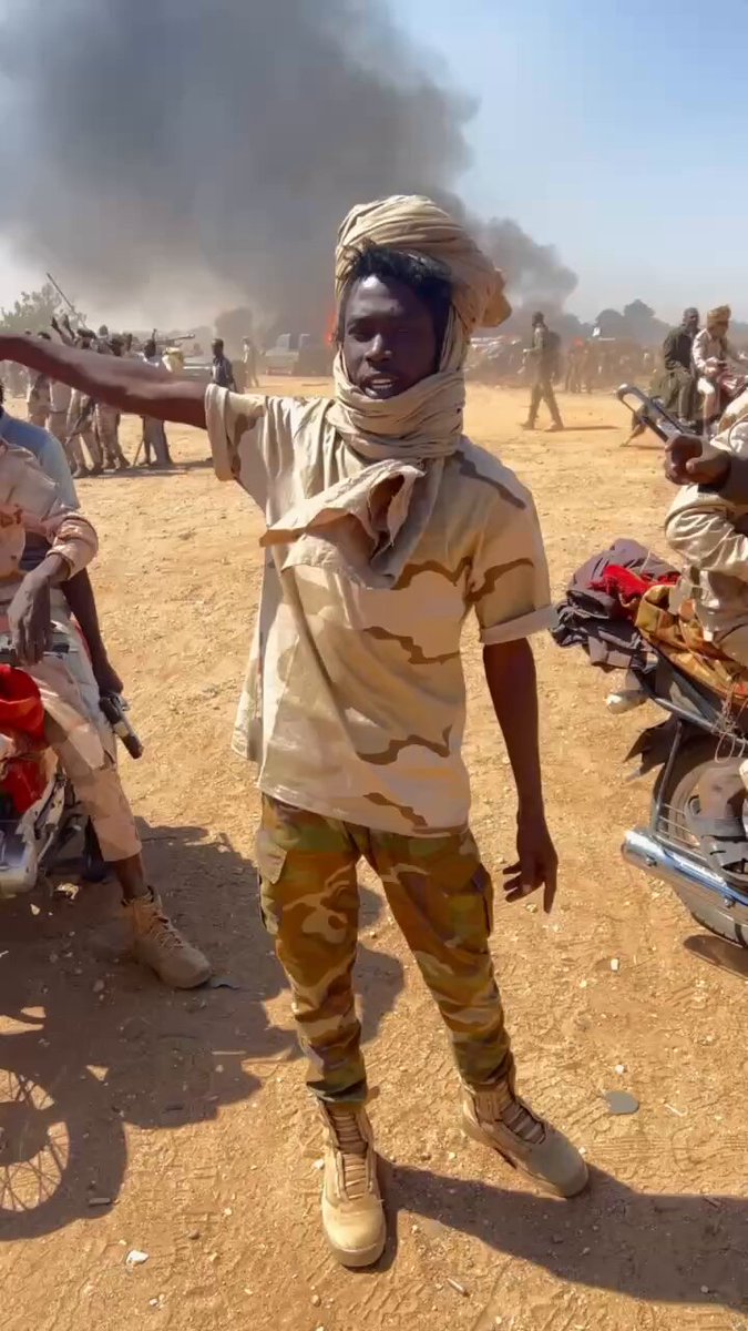 Geolocation of RSF fighters during takeover of Brno (برنو) in South Kordofan. Numerous fires in the area surrounding the village and nearby mountains, primarily from December 19 &amp; 20. Location: 11.27240, 29.4757
