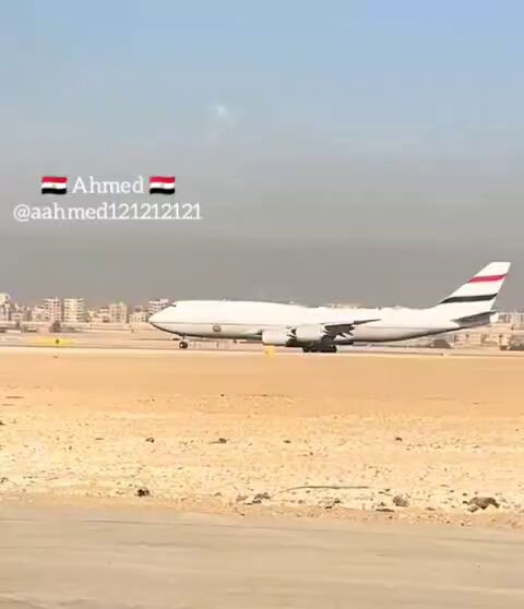 #ملكه_السماء الطائرة الرئاسيه المصريه الجديدة من داخل احدى القواعد الجويه المصريه طائرة تليق بعظمه مصر وقيمتها تحيا مصر 🇪🇬✌️