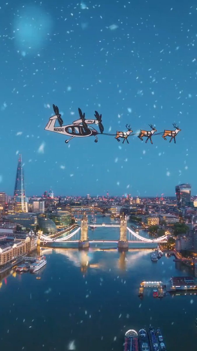 Vertical takeoff. Zero emissions. 100% holiday cheer. 🎁 Happy Holidays from Joby Aviation, and a big thank you to the talented Paperboyo for the holiday magic! ✂️✨