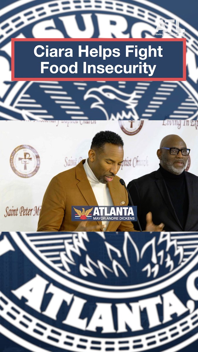 Yesterday, Mayor Dickens joined entertainer and philanthropist Ciara as she presented a generous donation on behalf of @whynotyoufdn to support efforts to fight food insecurity. This will benefit the Atlanta Community Food Bank, with a significant contribution to ATL Cares.