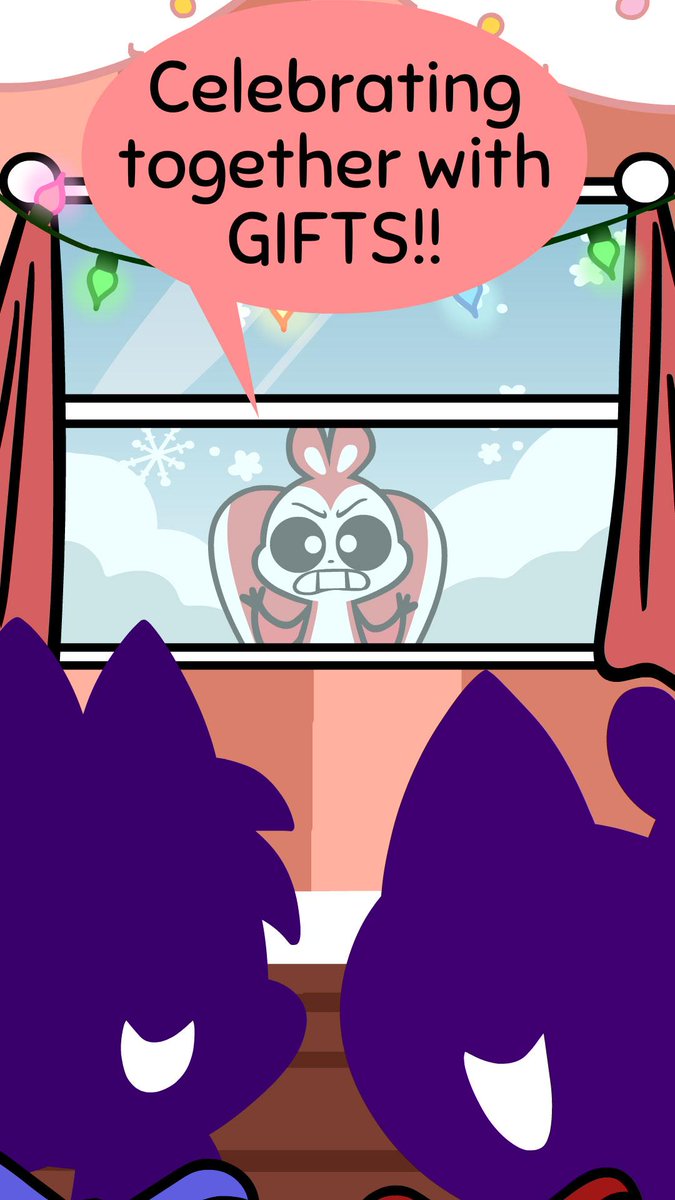 He's STEALING the presents!!! 🎄🎁 #animation #christmas