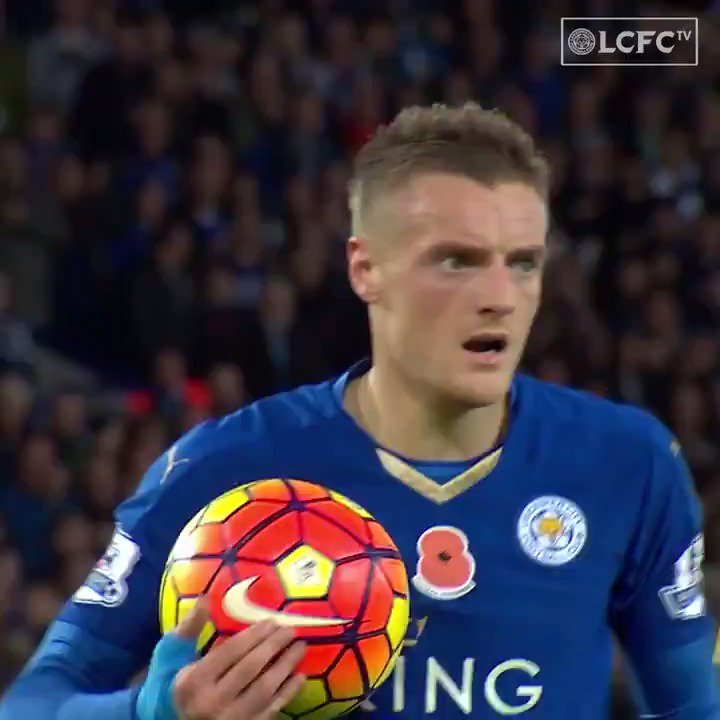 When Riyad Mahrez gave @Vardy7 the ball to continue his goalscoring streak 💙