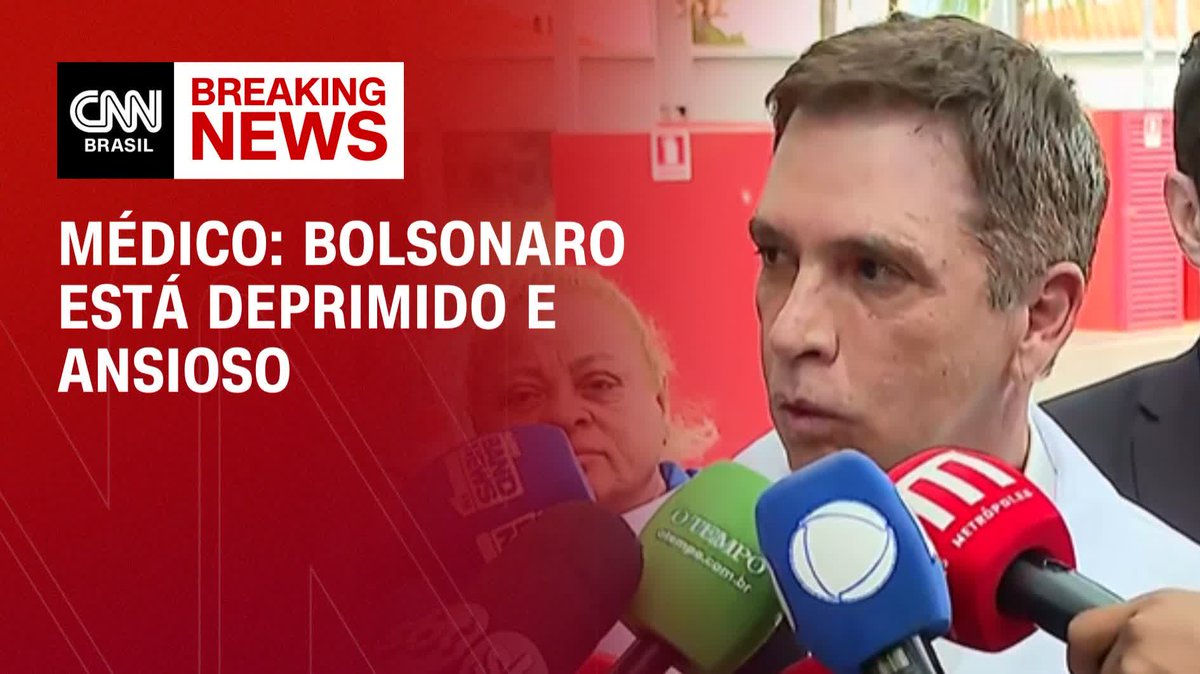 Médico: Bolsonaro está deprimido e ansioso; assista #CNN360º