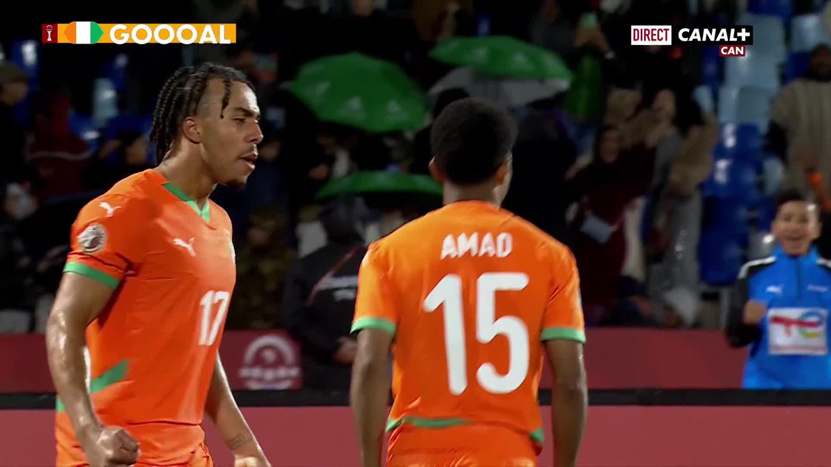 Amad Diallo scores his first AFCON goal. Right place, right time 👏🏾