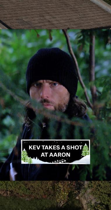 Good job Kev is a terrible shot! #Emmerdale