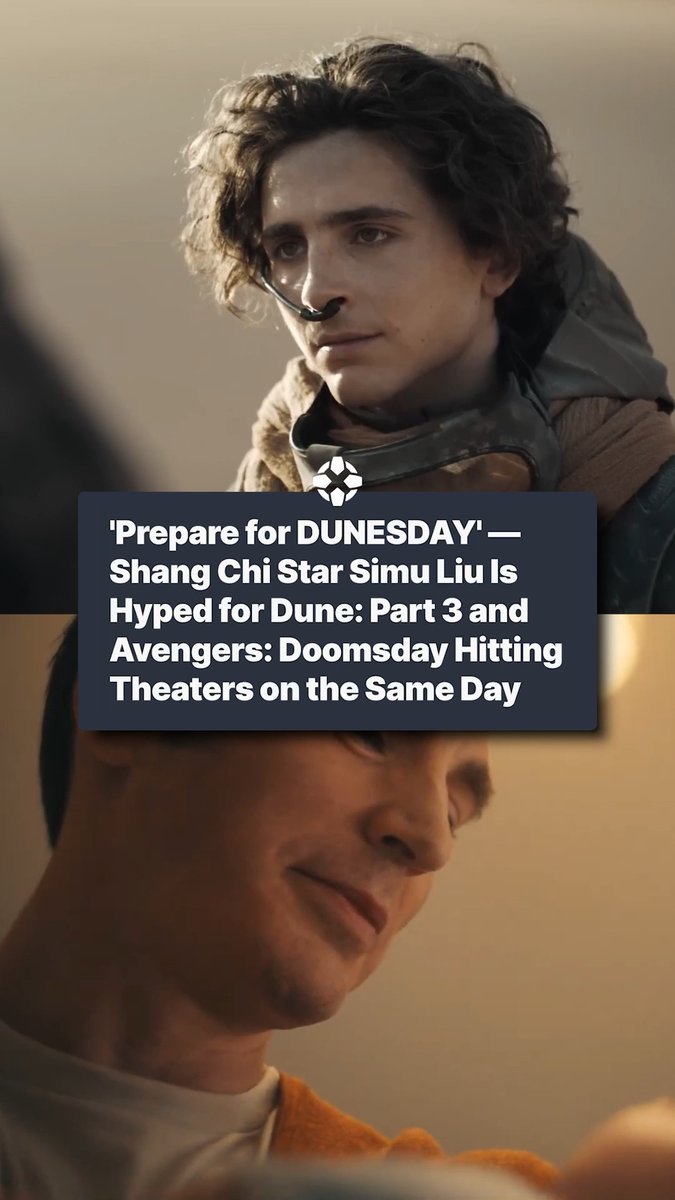 Avengers: Doomsday and Dune Part 3 are both due to premiere December 18, 2026! Which will you be watching first?