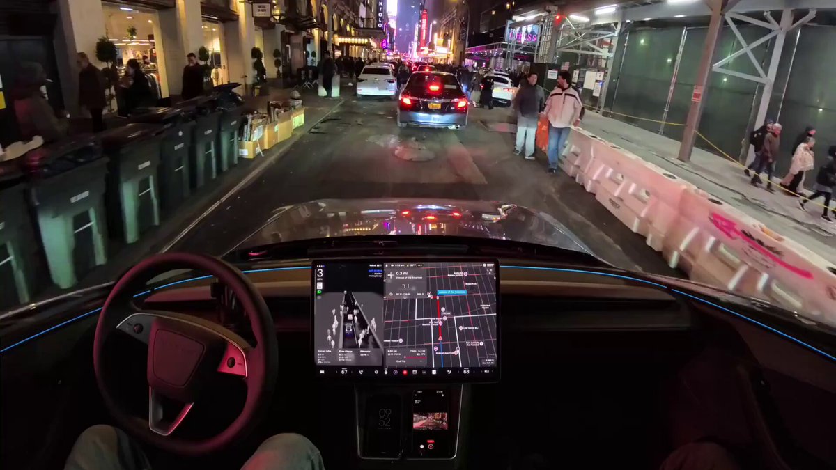 You still think Tesla FSD is not ready yet? NY Manhattan. Tesla 🫶