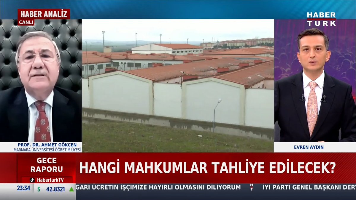 📌11. Yargı paketi kabul edildi: Hangi mahkumlar tahliye edilecek? Marmara Üniversitesi Öğretim Üyesi Prof. Dr. Prof. Dr. Ahmet Gökcen #GeceRaporu'nda değerlendirdi.