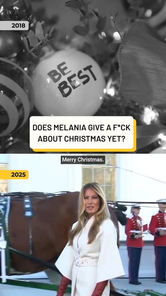 Nobody says Merry Christmas quite like Melania Trump