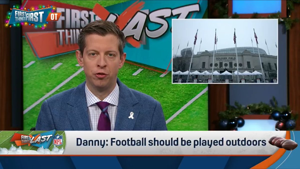 .Danny Parkins says football should be played outdoors ❄️ “I’m dreaming of a dome, corporate, branded, made for a Final Four but it’s really an NFL Stadium, but also kind of a concert venue Christmas 🎶 It just doesn’t roll off the tongue.”