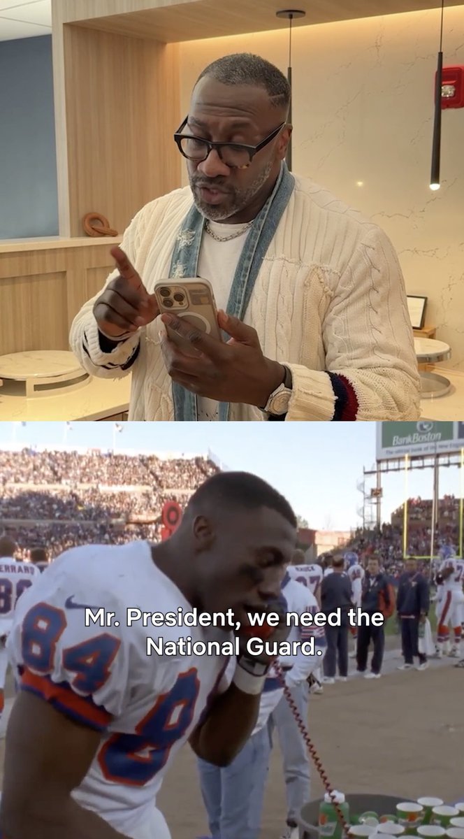 “I’m calling the President! … Help is on the way!” shannon sharpe and John Elway recreated THAT all-time Denver Broncos moment 😂 📺 Elway is now playing only on Netflix!