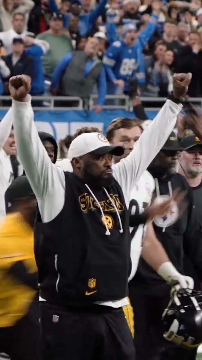 His celebration after he hears the game is over 😅 (via NFL Films) @Steelers