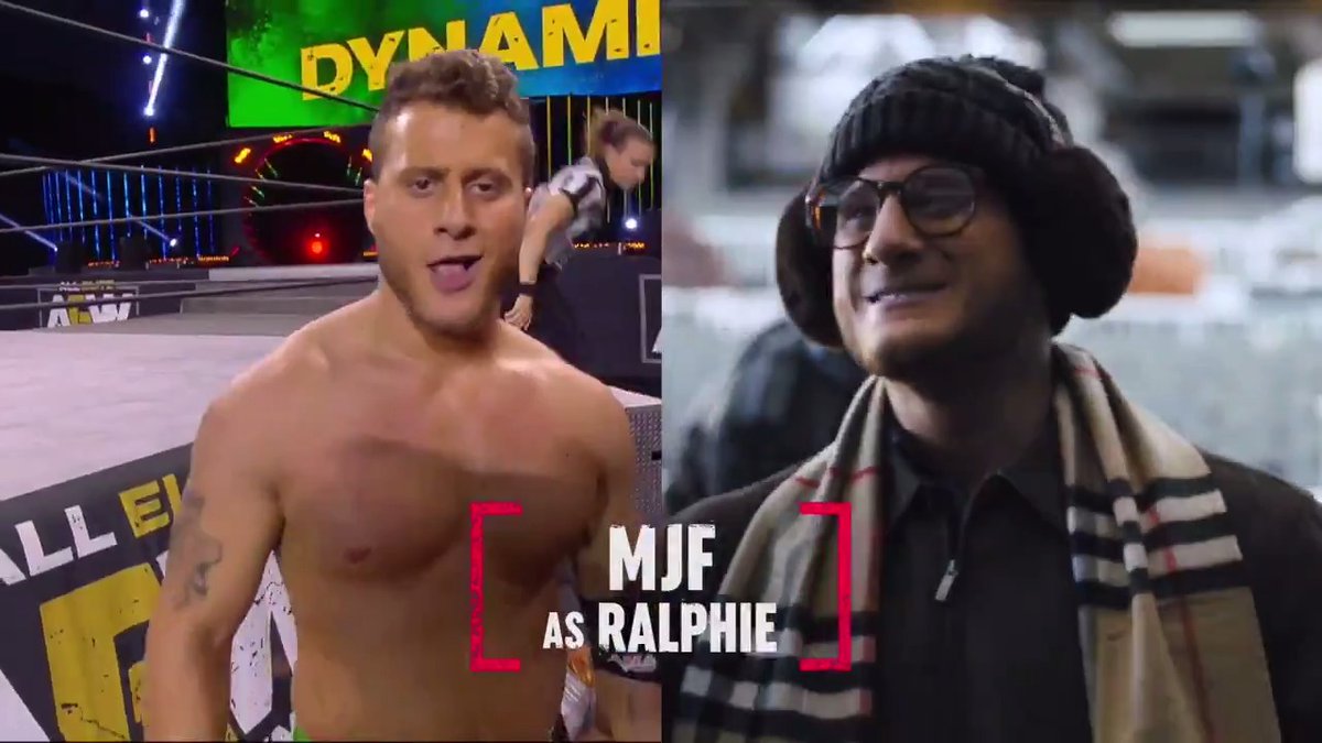 Merry Christmas and Happy Holidays! 🌲 Here's when AEW did some scenes from A Christmas Story a few years ago with MJF, Eddie Kingston and Ortiz. 😂