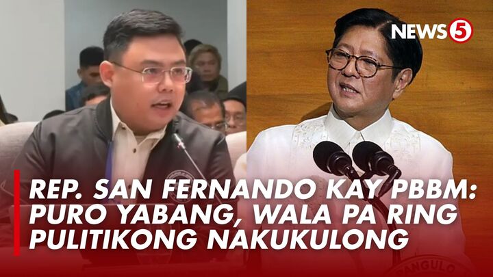 ‘PBBM ANO NA? NOCHE BUENA NA, WALA PA RIN ‘YUNG MGA PINAGYAYABANG MO NA MAKUKULONG’ ‘Yan ang patutsada ni Kamanggagawa Rep. Eli San Fernando kay Pres. Bongbong Marcos ilang oras bago mag-Noche Buena nitong Miyerkules, Dec. 24. Kaugnay ito sa ng ipinagmalaki umano ng administrasyon na may mga pulitikong magpa-Pasko sa kulungan dahil sa isyu ng flood control scandal. Para sa kongresista, hanggang ngayon ay puro "small fish" pa lang ang nakukulong gaya ng kontratistang si Sarah Discaya at ilang dating kawani ng DPWH.