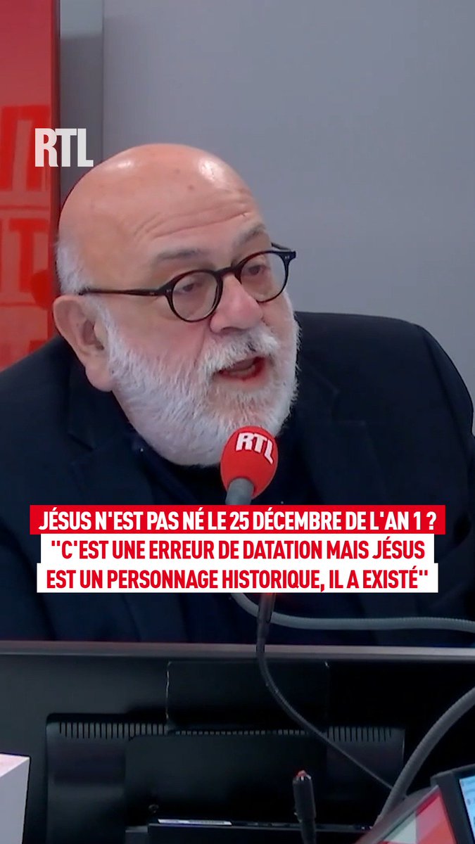 Jésus n'est pas né le 25 décembre de l'an 1 ? "C'est une erreur de datation mais il y a une certitude, Jésus est un personnage historique, il a existé" Jean-François Colosimo, historien des religions et essayiste, au micro de Céline Landreau dans #RTLMatin