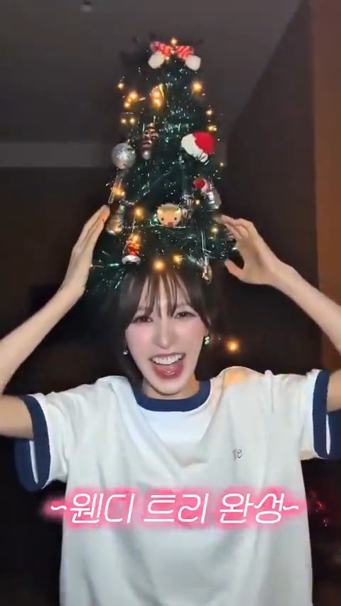 wendy christmas tree 😭