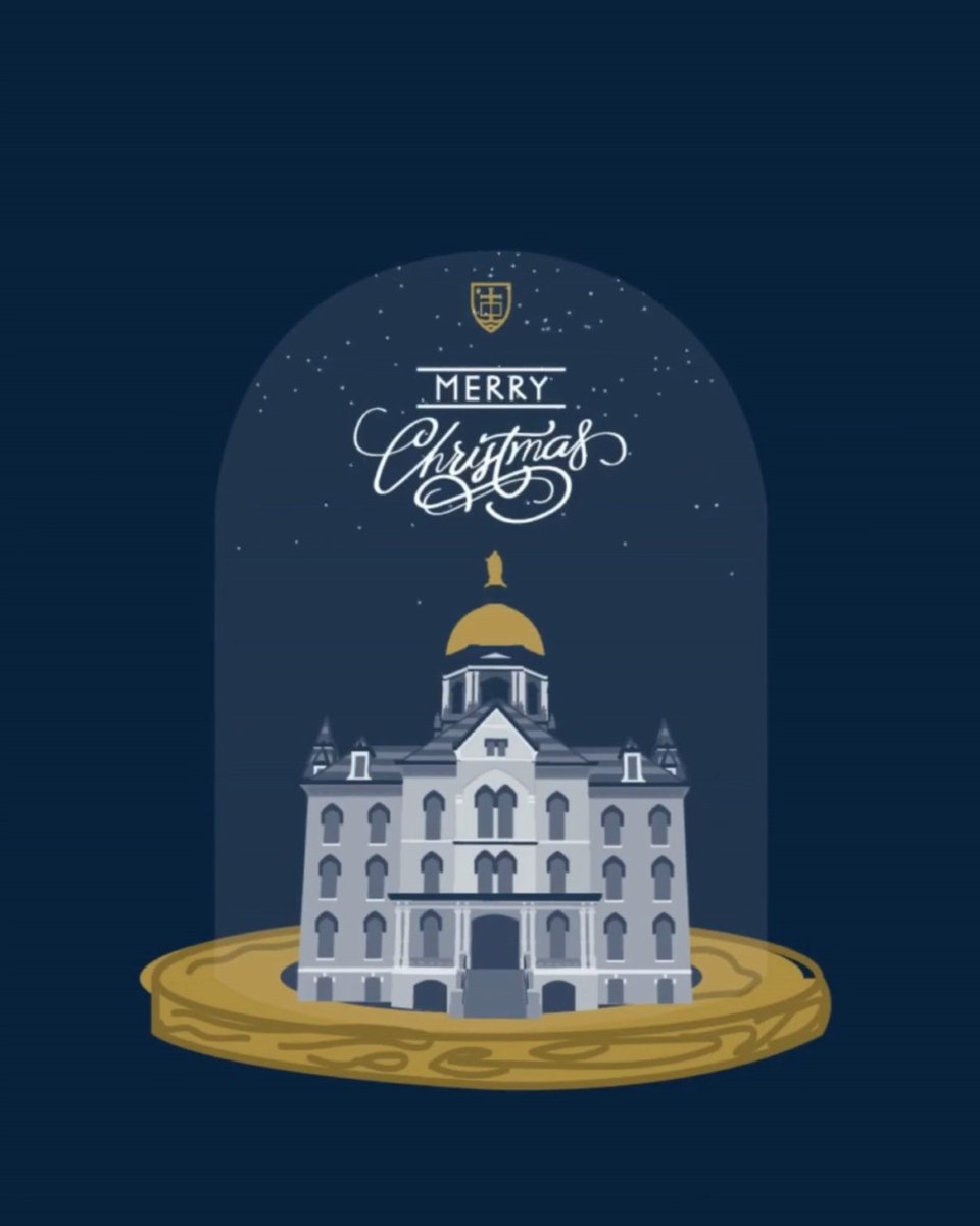 Hark! The herald angels sing, "Glory to the newborn King!" Wishing the entire Notre Dame family a Merry Christmas filled with joy and blessings!