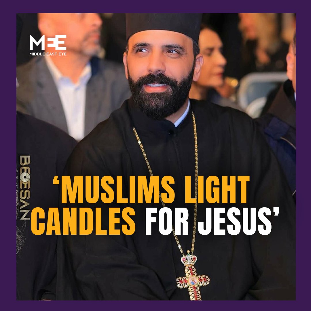 Father Issa Thaljieh, a Greek Orthodox parish priest at the Church of Nativity in Bethlehem, said Muslim visitors come to the church and light candles for peace and to show respect for the place Jesus was born in.