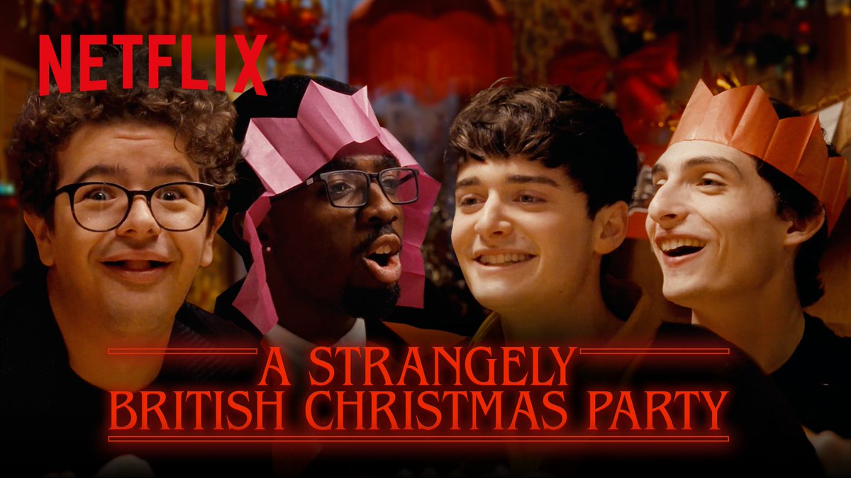 The Stranger Things cast swap Hawkins for the UK and their first British Christmas... results may vary 🎄