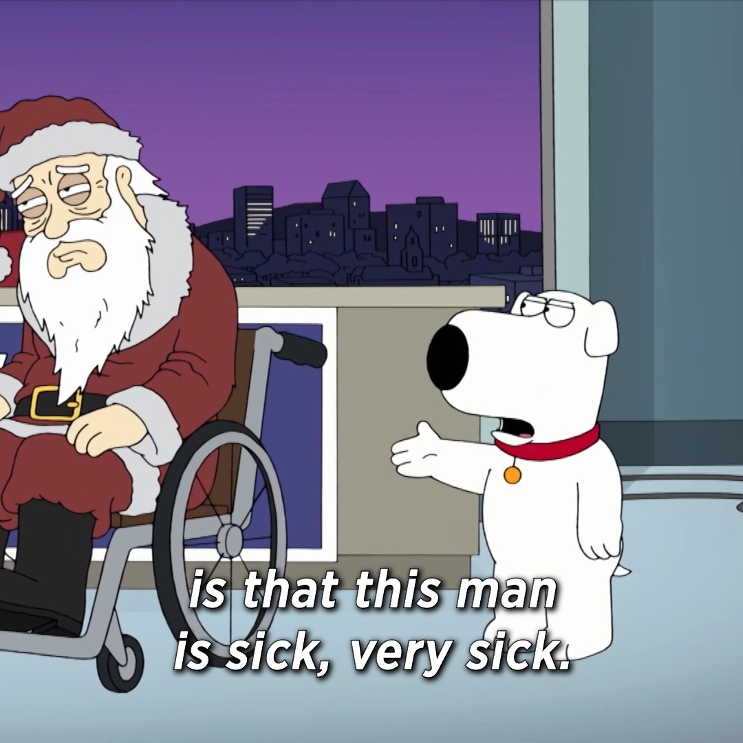 i'm with cleveland on this one. merry #christmas 🎅 📺: #familyguy on Hulu