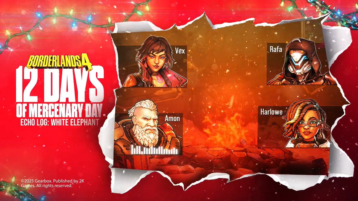 Who's your gift daddy? 🎁 Enjoy this ECHO Log for Day 6 of 12 Days of Mercenary Day!