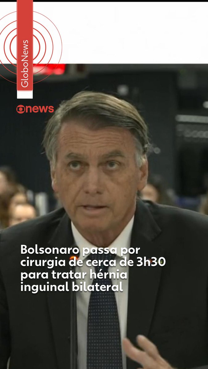 Termina cirurgia de Bolsonaro para tratamento de hérnia em hospital de Brasília #g1