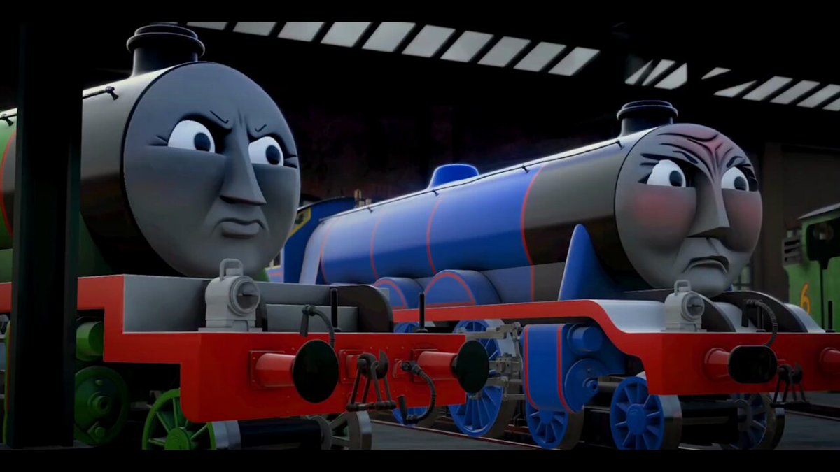 To show a more diverse cast and give more cheer, here's a clip of the deliberation amongst the engines Here we have @/PieceofJayVA - Henry Myself - Edward &amp; Duck (Temp) @/mainland_studio - James, Percy &amp; Douglas @/aetherengine - Toby @/tankenginetim - Oliver @/OTomatron - Gordon