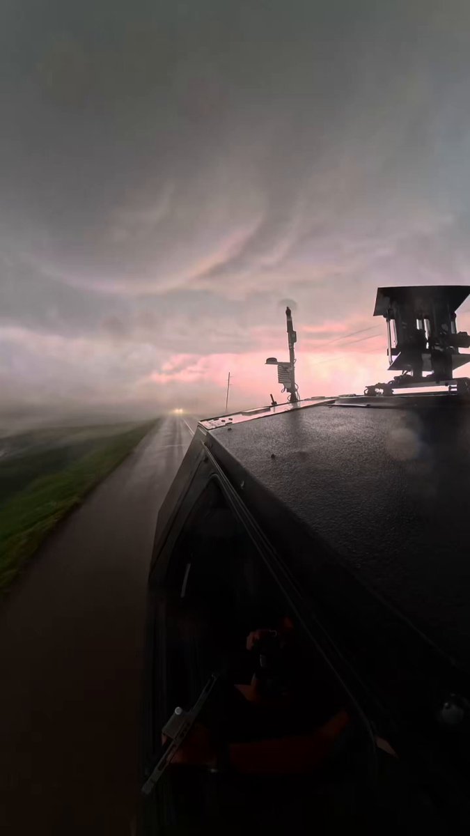 Check out this intercept of a violent barrel #tornado at birth in the Dominator 3 before shifting into search and rescue mode on June 20 this year near Spiritwood, North Dakota! This tornado then roped out just north of the farmhouse it destroyed. We then saw the backside of the EF5 tornado producer in Enderlin, North Dakota. Never stop chasing