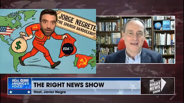 Javier Negre, alias Jorge Negrete Spanish Bandolero, es un héroe de la izquierda, el español con más deficiencias morales e intelectuales le saca los cuartos a Trump para hacer el peor programa de la historia que solo ve la izquierda por las risas. Más: