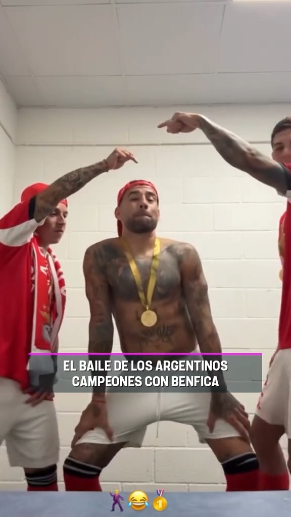 Benfica fue campeón de la Liga de Portugal y los argentinos con Ota a la cabeza la rompieron 🤣 Uno de los videos del año