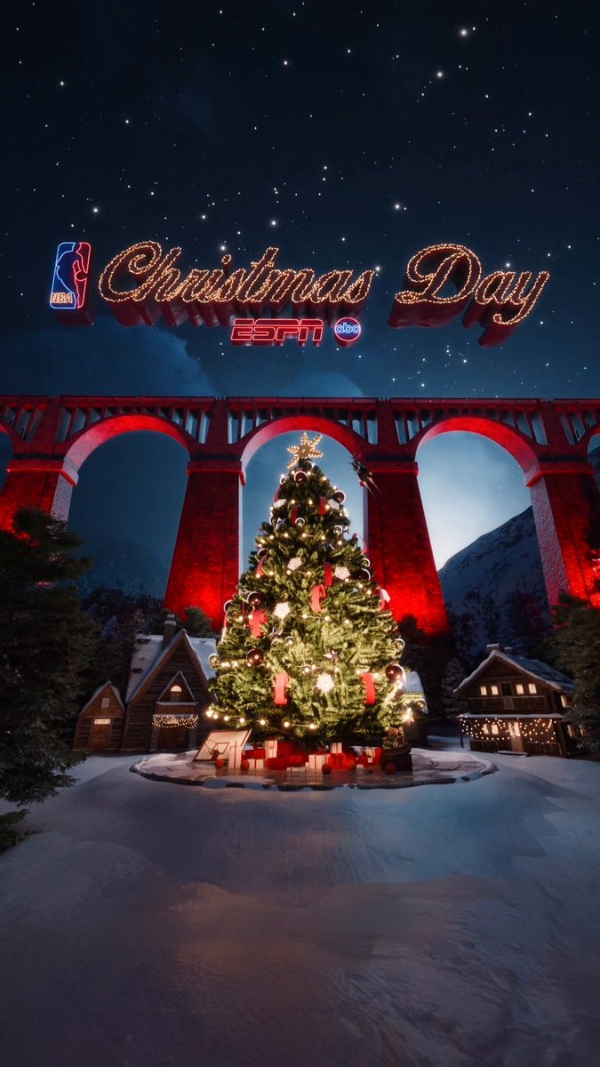 Just getting started. NBA Christmas continues all day 🔥🎄 Only on ABC, ESPN and the ESPN App 🎁