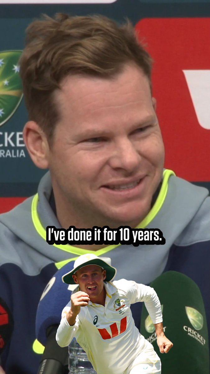 'He's been there a week, I've done it for 10 years' 😆 Marnus will have to make way for the captain at second slip! #Ashes2025