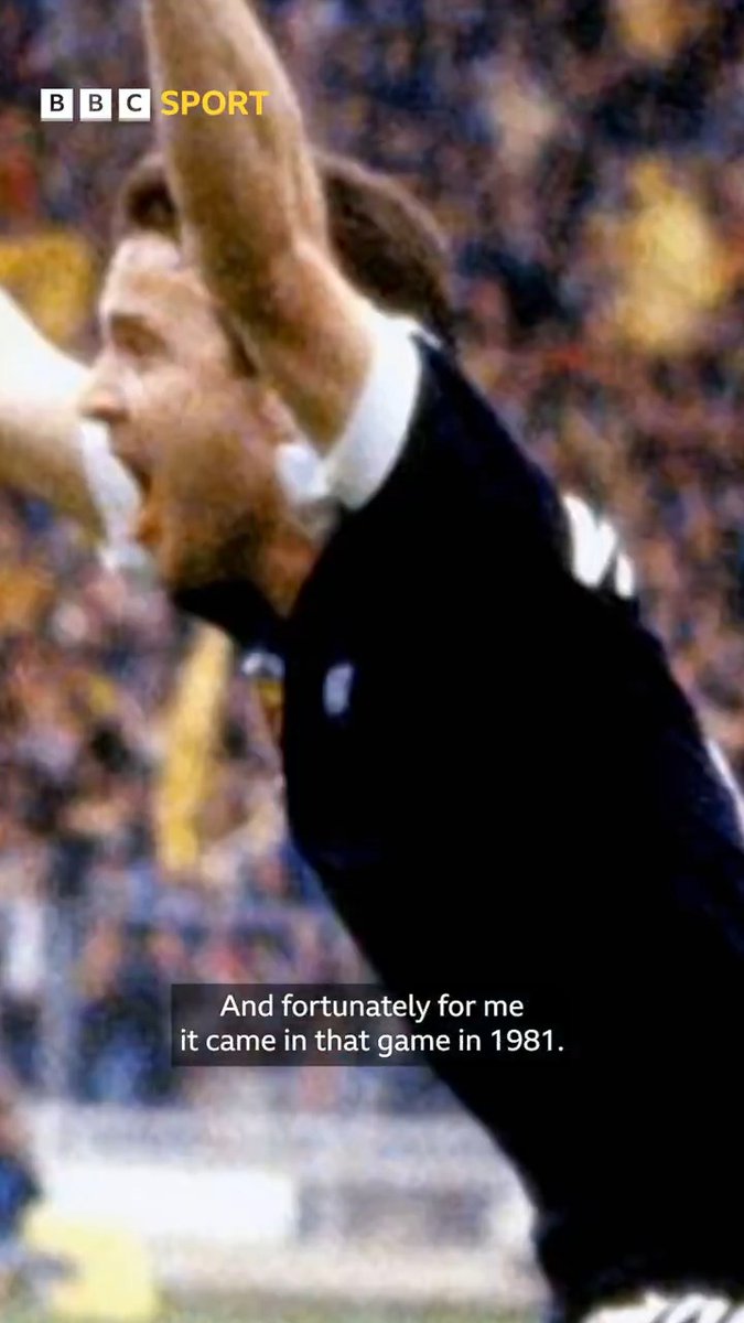 🗣️ "It's something I dreamed of when I was a wee boy." 🏴󠁧󠁢󠁳󠁣󠁴󠁿 John Robertson recalls what his considered the greatest goal of his career - scoring the winner for Scotland against England at Wembley in 1981. 📺 Icons of Football: John Robertson. Available on BBC iPlayer