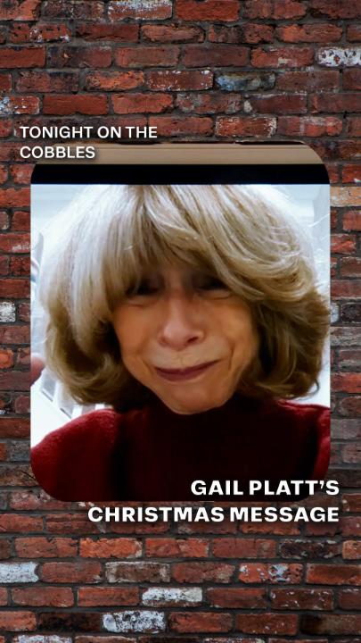A Christmas message from the Queen of the Cobbles 👸 ❤️ ✨ #Corrie
