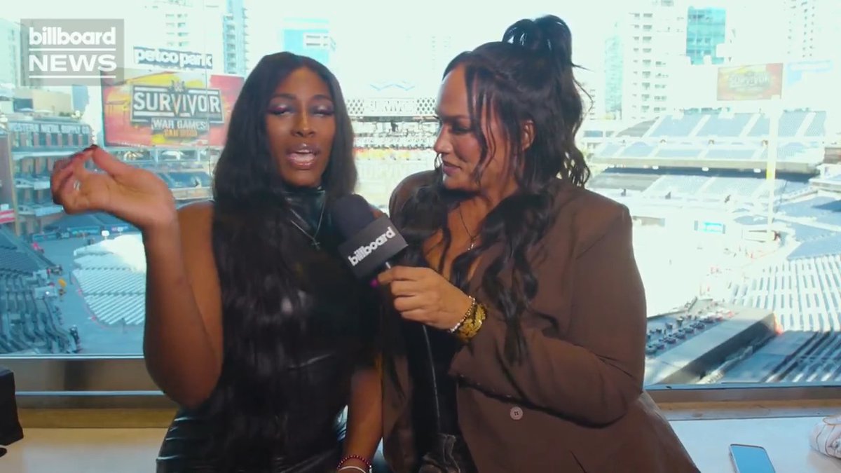 Are Lina Fanene and Lash Legend the drama? 🤭 The WWE stars reveal their favorite music moments of the year to Billboard.