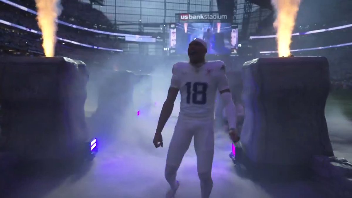 JUSTIN JEFFERSON WITH ONE OF THE COLDEST ENTRANCES OF ALL-TIME. 🥶🥶🥶 AURA.
