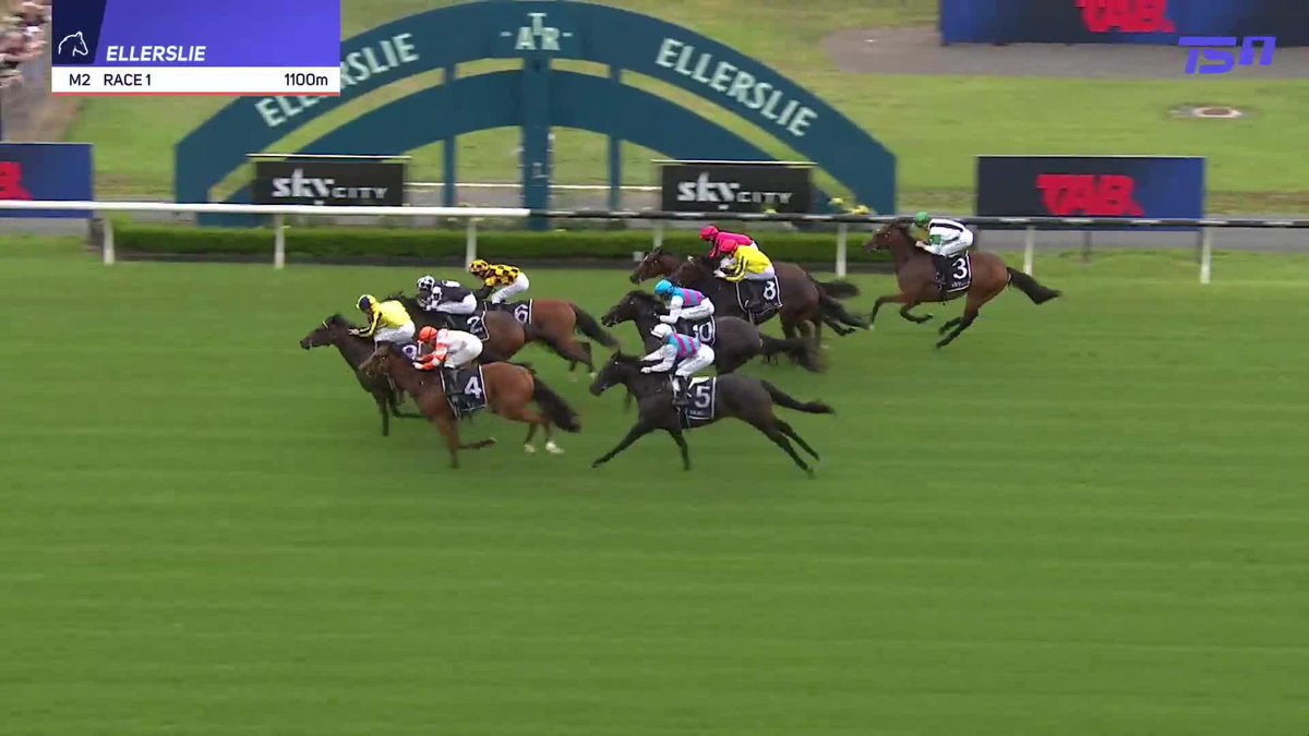 Last to first !!!! 2 year-old FRANKEL filly TE ENCUENTRO stormed home to win on debut. The filly is bred on a Frankel x Dubawi cross. She has a lethal turn of foot.