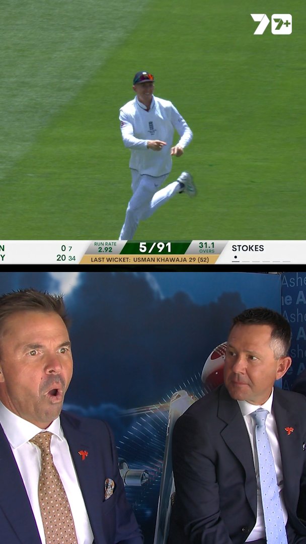 Unsure what's better here... a) Ricky Ponting saying exactly what England are trying to do b) That happening exactly on cue to get Carey out c) Ponting and Blewett's reaction right after it happened Take your pick! #Ashes