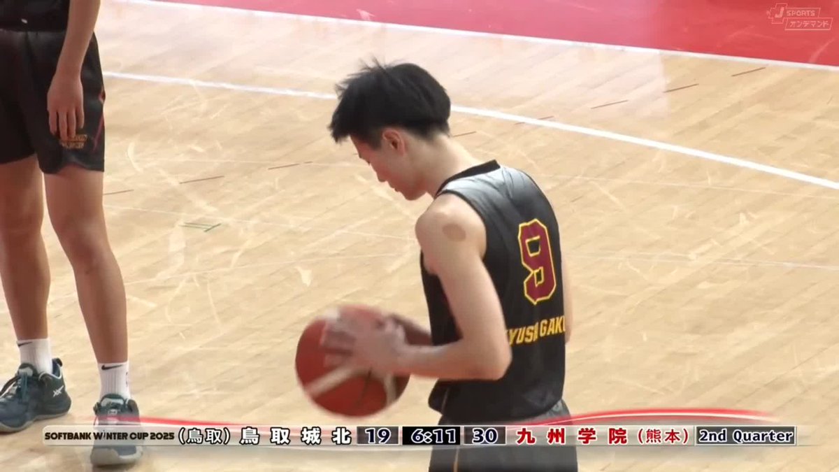 【下投げフリースロー🤩】 九州学院 #井上智稀 『SLAM DUNK・桜木花道』の名シーンがここで⁉️ さらに… ボールを奪い得点も💪 高校バスケNo.1決定戦🏀 #ウインターカップ 2025 J SPORTSオンデマンドで徹底配信📡 🔽ご視聴/ご購入は🔽