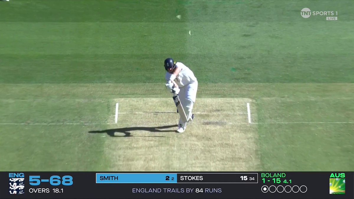 Boland takes another wicket... Jamie Smith goes for 2 and England are 68-6 ๐ฌ ๐บ Watch #TheAshes LIVE on TNT Sports and discovery+