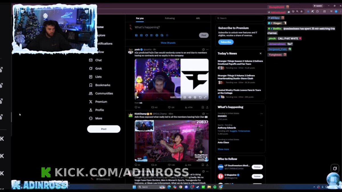 🚨 Adin Ross RANTS on Hasanabi, after Hasan made fun of Adin's political takes and couldn't pronounce Palestine correctly. Adin believes Hasan should be banned from entering America. (Full Recap) "I don't understand how you aren't in jail. I can see you removed your dog from the streams. You are literally garbage." "You h*te America but yet you live here. Speed also mispronounced Palestine. You won't call him out because he is the biggest thing in this world." "I know you and your mods have offstream talks on h*ting on America. You should move to China and I wish they ban you from here.