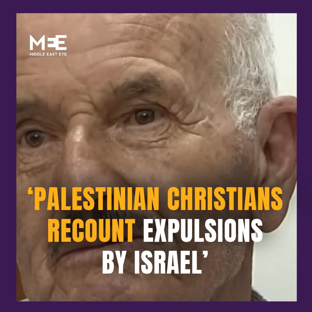 Palestinian Christians tell the story of their expulsion from their homes by Israeli forces in 1948 in a resurfaced 2013 documentary titled The Stones Cry Out.